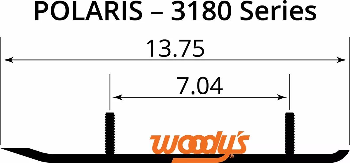 Woody's HSP-3180 Top-Stock ™ kemény felszíni kopásrudak Runners / Hard Surface Types 1