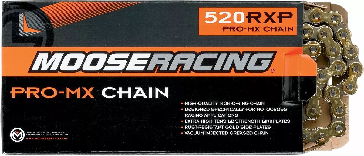 Moose racing hard-parts M5740096 520 RXP Pro-MX lánc Meghajtólánc , motorkerékpár lánc 0