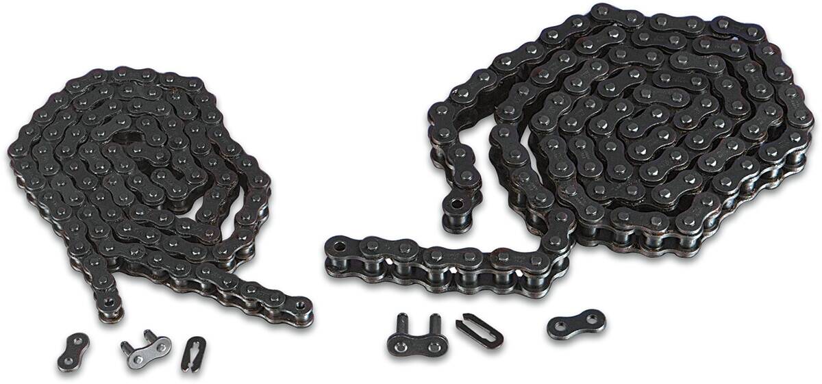 Parts unlimited chain motorkerékpár chain 420 (standard) 25 láb tekercs non-seal acél Meghajtólánc , motorkerékpár lánc 0