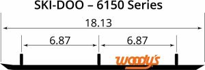 Woody's TSD4-6150 Trail Blazer IV ™ Flat-Top® Wear Bars Runners / Carbide Types 1