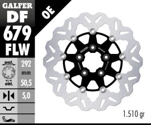 Galfer DF679FLW Wave® rotor Féktárcsa és alkatrészei 1