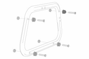 Sw-motech KFT.00.152.22500/B Adapter KÉSZLET EVO Carrierhez Csomagtartó állvány motorkerékpárra