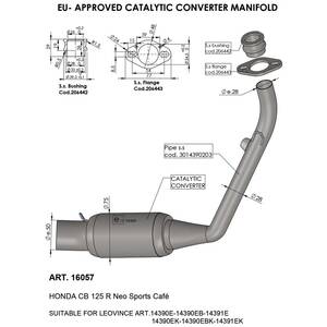 Leovince CATALYTIC konverter sokrétû Kipufogó leömlők és összekötő csövek
