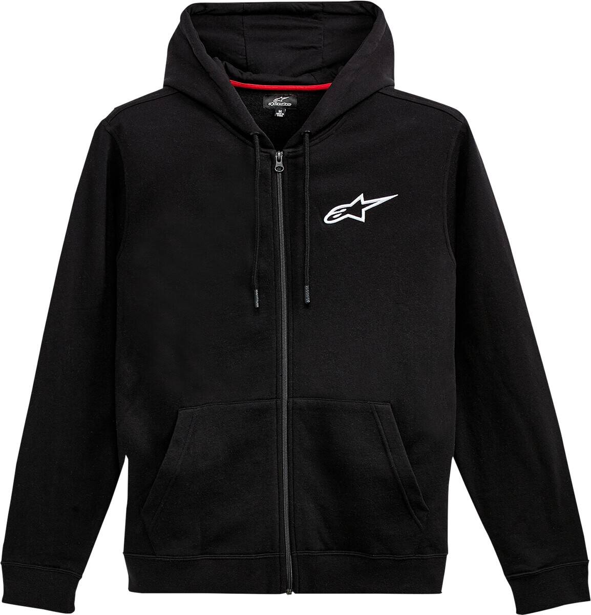 Alpinestars (casuals) kapucni ZIP A-CHEST BK/WT XL Motoros ing, pulóver 0