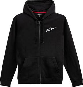 Alpinestars (casuals) kapucni ZIP A-CHEST BK/WT XL Motoros ing, pulóver