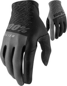 100% mtb GLV CELIUM BK/GY M Biciklis kesztyű