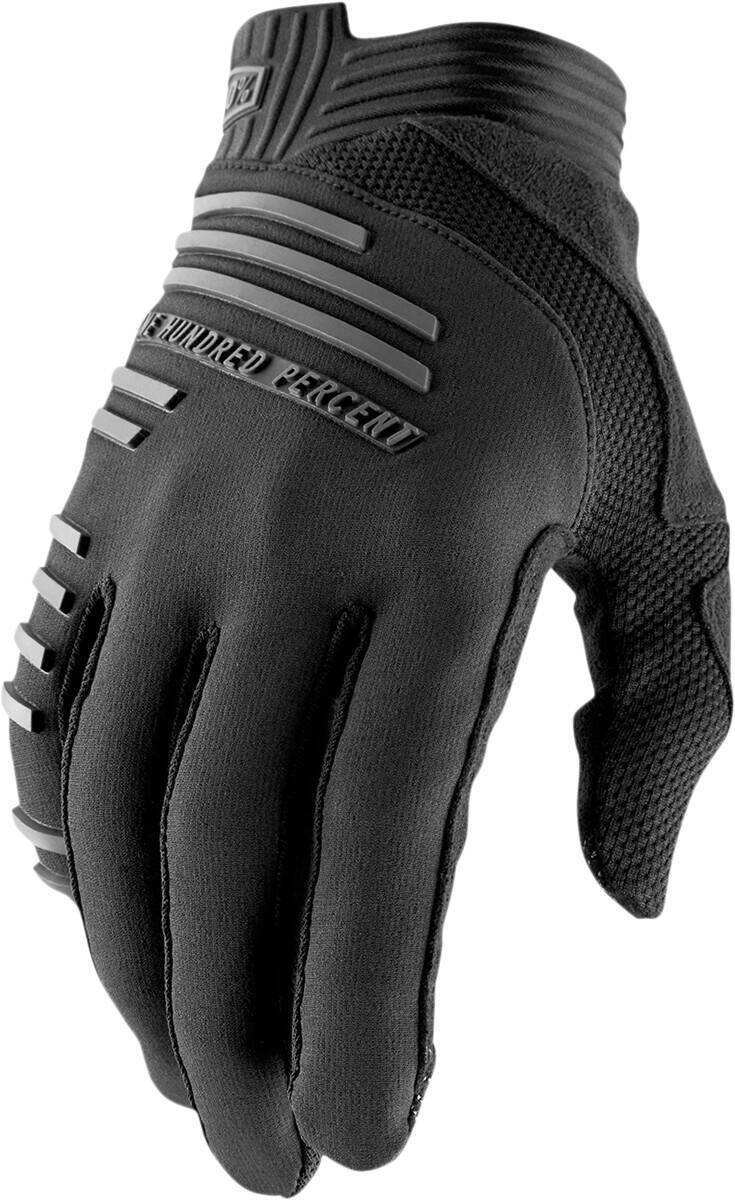 100% mtb GLV R-CORE fekete L Biciklis kesztyű 0