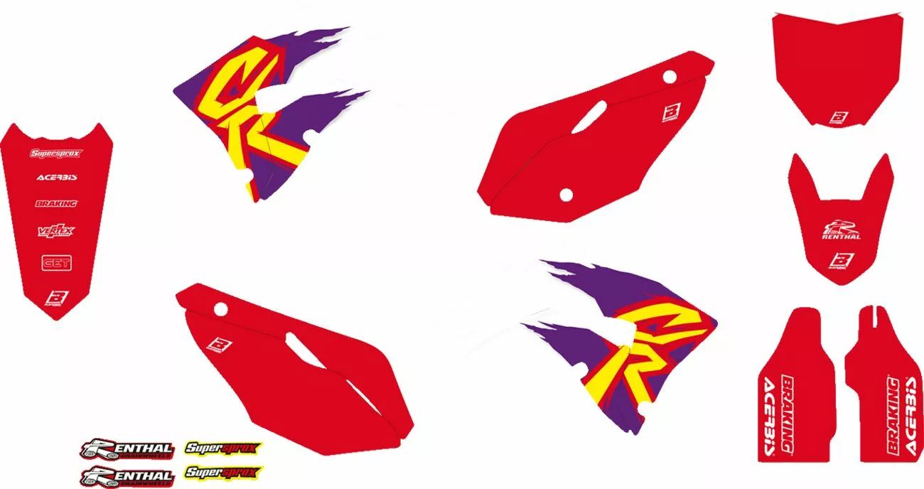 Blackbird racing 2147AA grafikus készlet retro Matrica 1