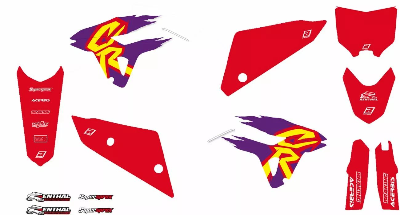 Blackbird racing 2148AA grafikus készlet retro Matrica 1