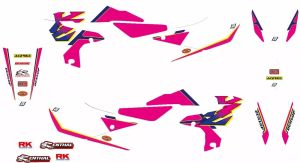 Blackbird racing 2247AA grafikus készlet retro Matrica 1