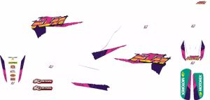 Blackbird racing 2547AA grafikus készlet retro Matrica 1