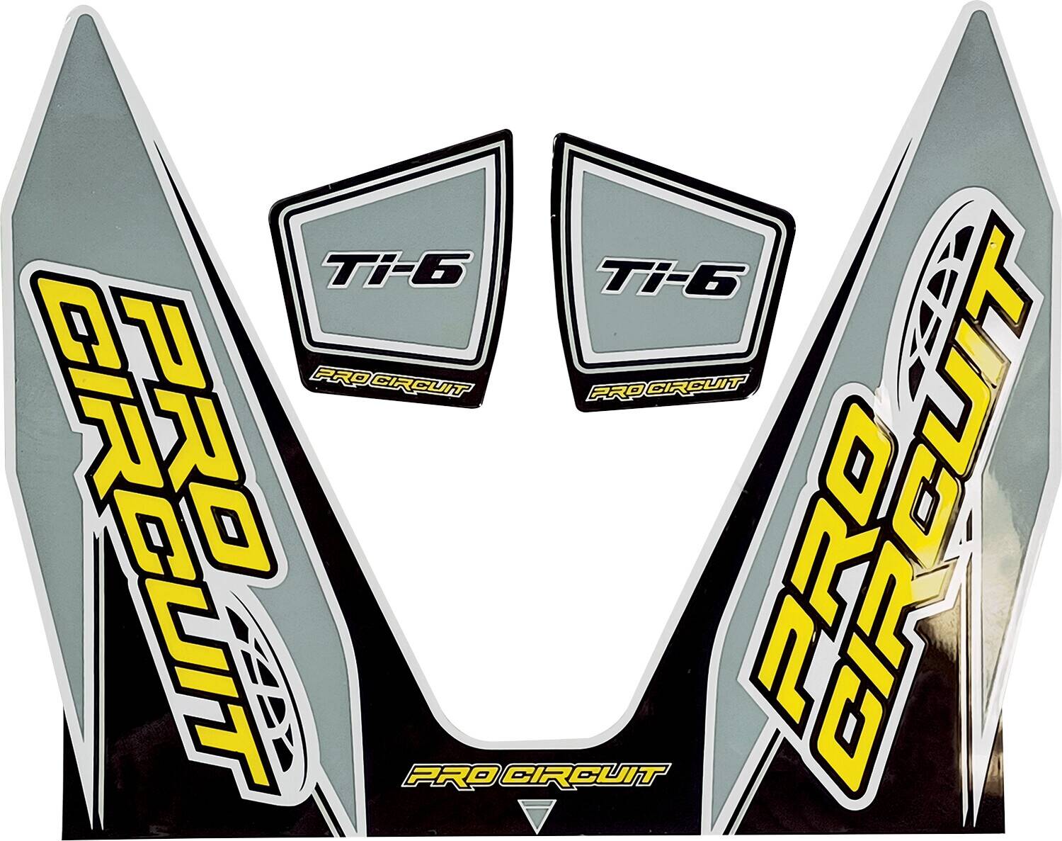 Pro circuit matrica TI6 szürke Motor kipufogó alkatrész 0