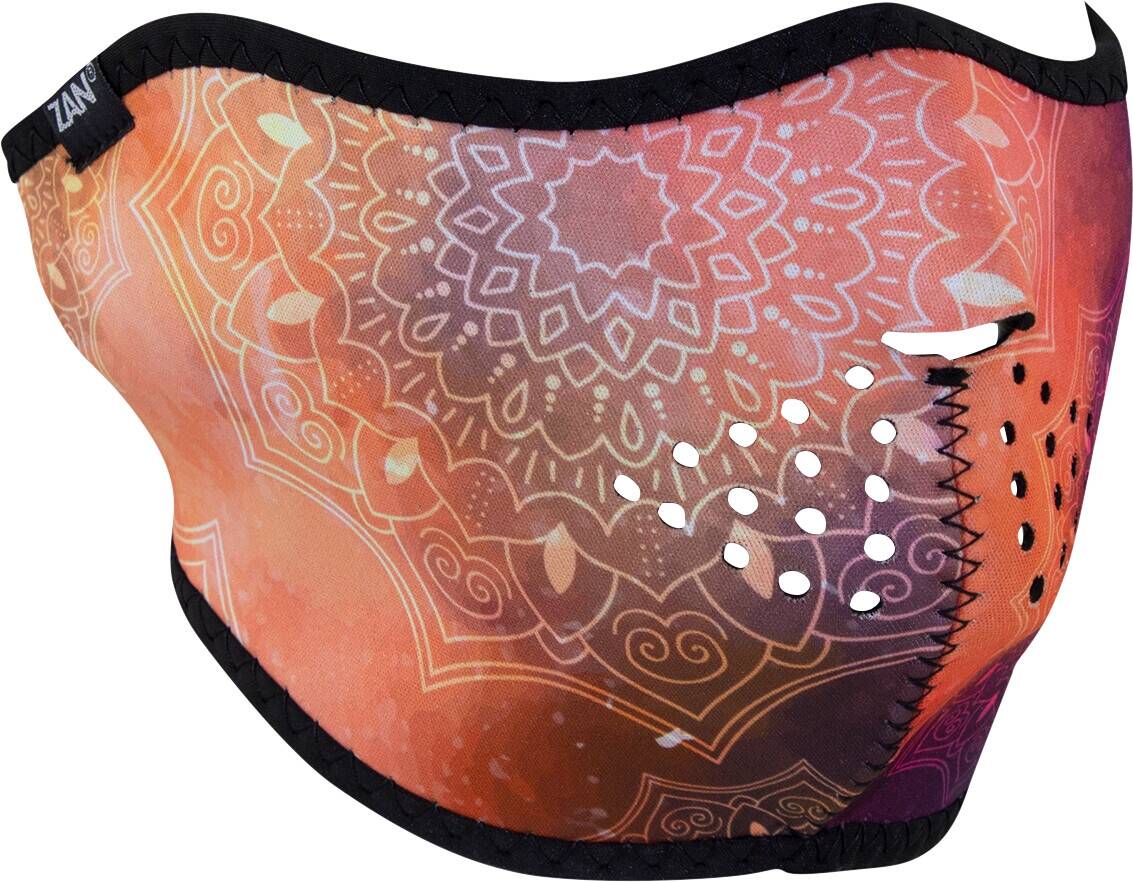 Zan headgear fél maszk STARRY MANDALA Motoros maszk, arcvédő, sapka és sál 0