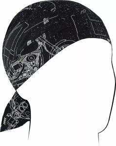 Zan headgear Z623 FlyDanna® Cotton Headwrap Motoros maszk, arcvédő, sapka és sál