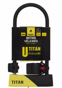 Auvray Utt320auv u-lock, u titan Motorkerékpár lezáró lánc, lakat, zár, tárcsafékzár, riasztó 1