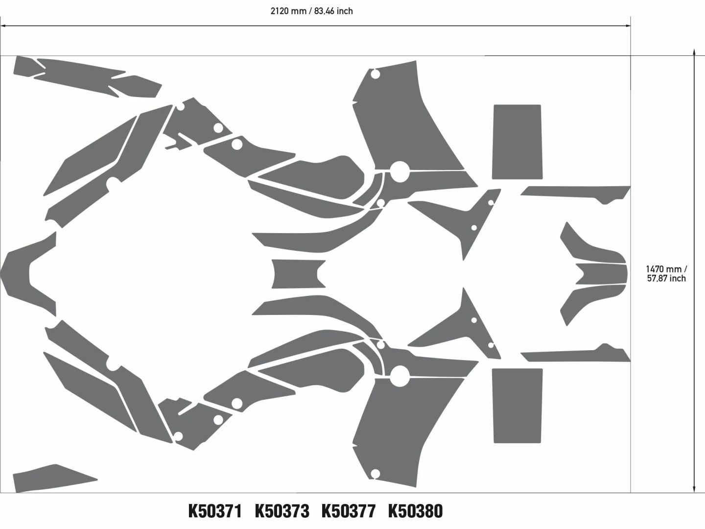 Uniracing K50380 matricakészlet Matrica 4