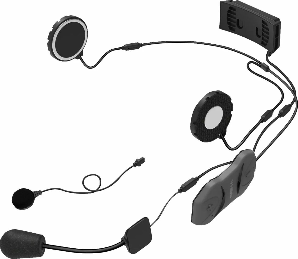 Sena 10R-02 10R alacsony profilú Bluetooth® fejhallgató & amp; Intercom Kommunikációs rendszer bukósisakba 1