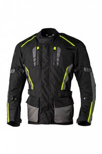 RST Axiom Légzsákos textil túra kabát UV Sárga láthatósági légzsákos motoros ruha