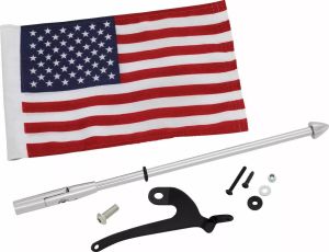 Show chrome 41-203R zászlórúd Can-Am RT-hez amerikai zászlóval Bukócső, blokkvédő, váz