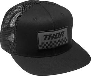 Thor HAT THOR S23 CHECKR BK/CH Motoros maszk, arcvédő, sapka és sál
