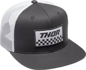 Thor HAT THOR S23 CHECKR DK/GY Motoros maszk, arcvédő, sapka és sál