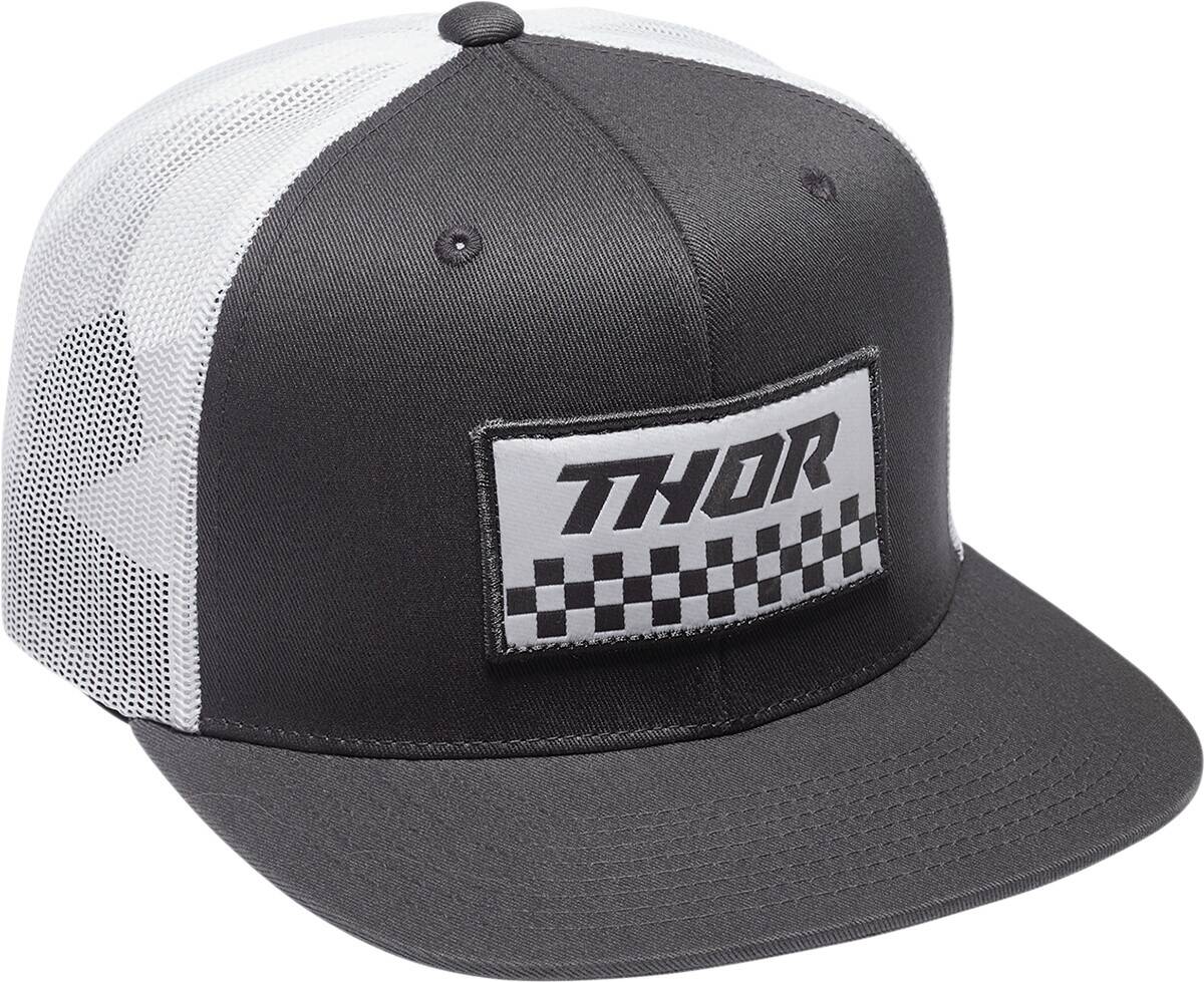 Thor HAT THOR S23 CHECKR DK/GY Motoros maszk, arcvédő, sapka és sál 0