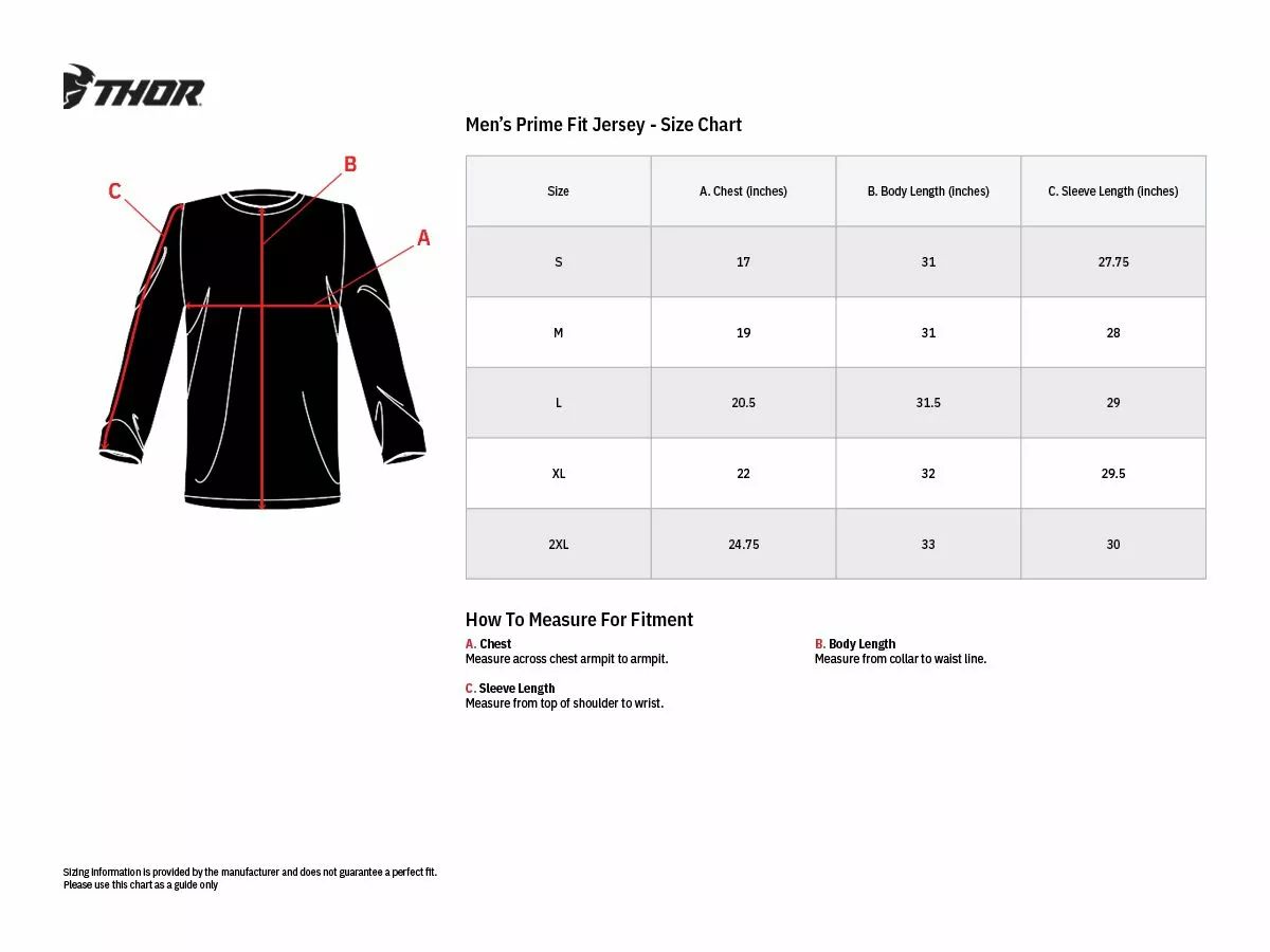 Thor 2910-7039 Prime Tech Jersey Mez 4