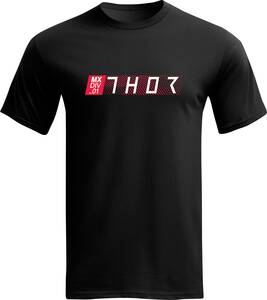 Thor póló THOR TECH fekete XL Motoros póló, trikó