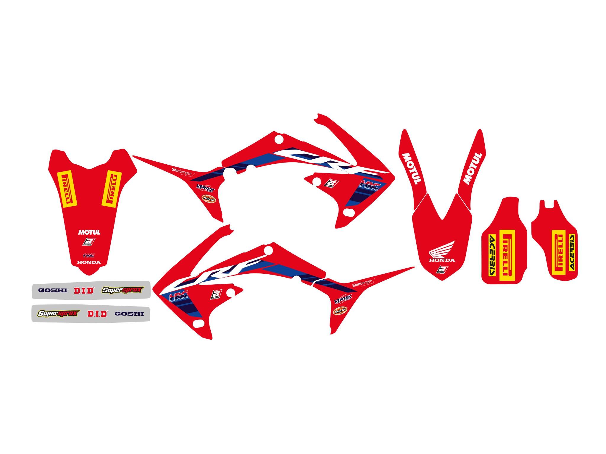 Blackbird racing grafika készlet REP HRC 22 Matrica 0