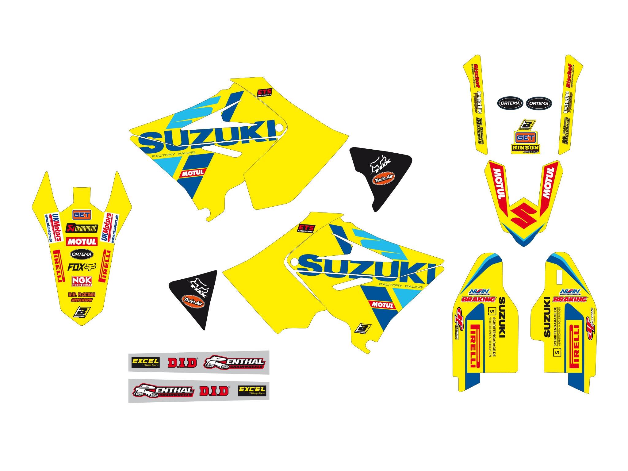 Blackbird racing GRPHIC készlet REP Suzuki KSRT22 Matrica 0