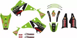 Blackbird racing 2408R14 Graphic Kit Replica Team Kawasaki H & f 2022 Matrica