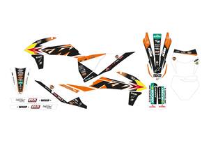 Blackbird racing grafika készlet KTM TROPHY22 Matricák és kiállító állványok