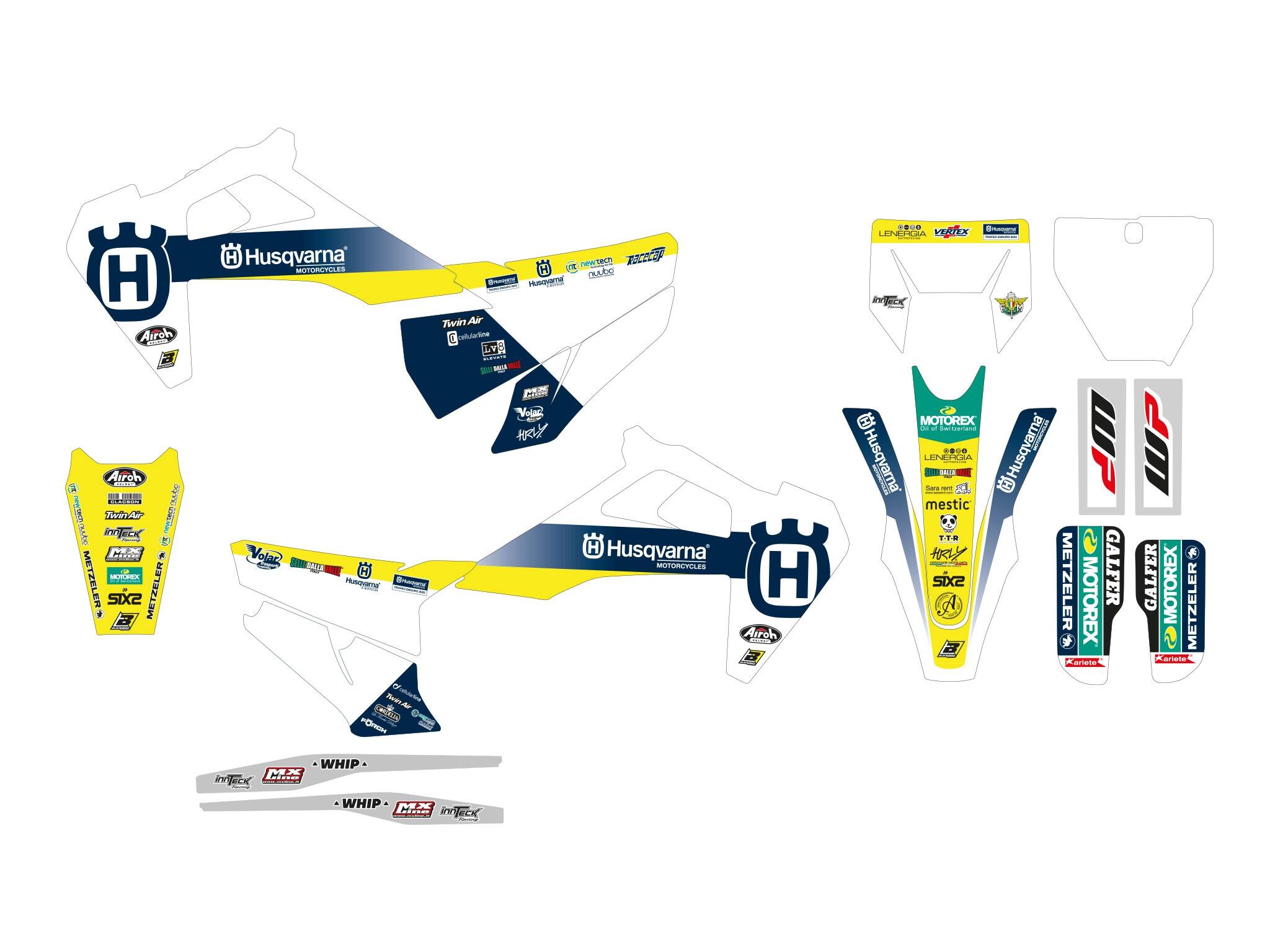Blackbird racing grafika készlet HVA TROPHY22 Matrica 0