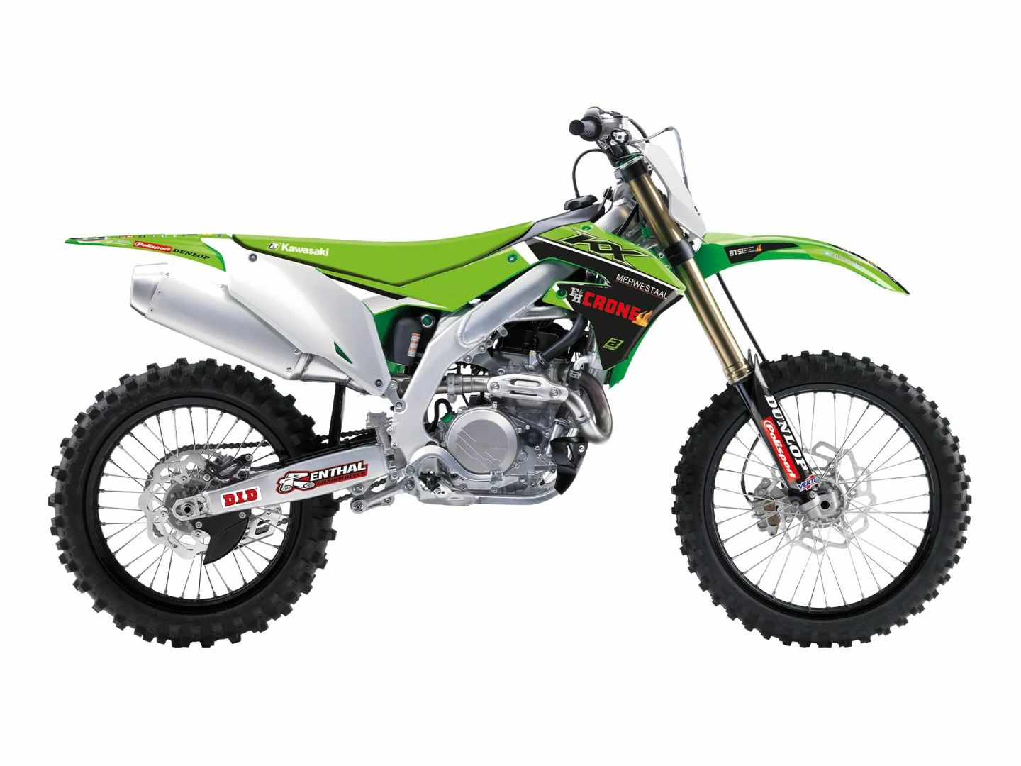 Blackbird racing 8425R14 grafikus készlet ülésborító replika csapat Kawasaki H & f 2022 Matrica 2
