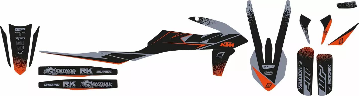 Blackbird racing 2547Y grafikus készlet Matrica 3