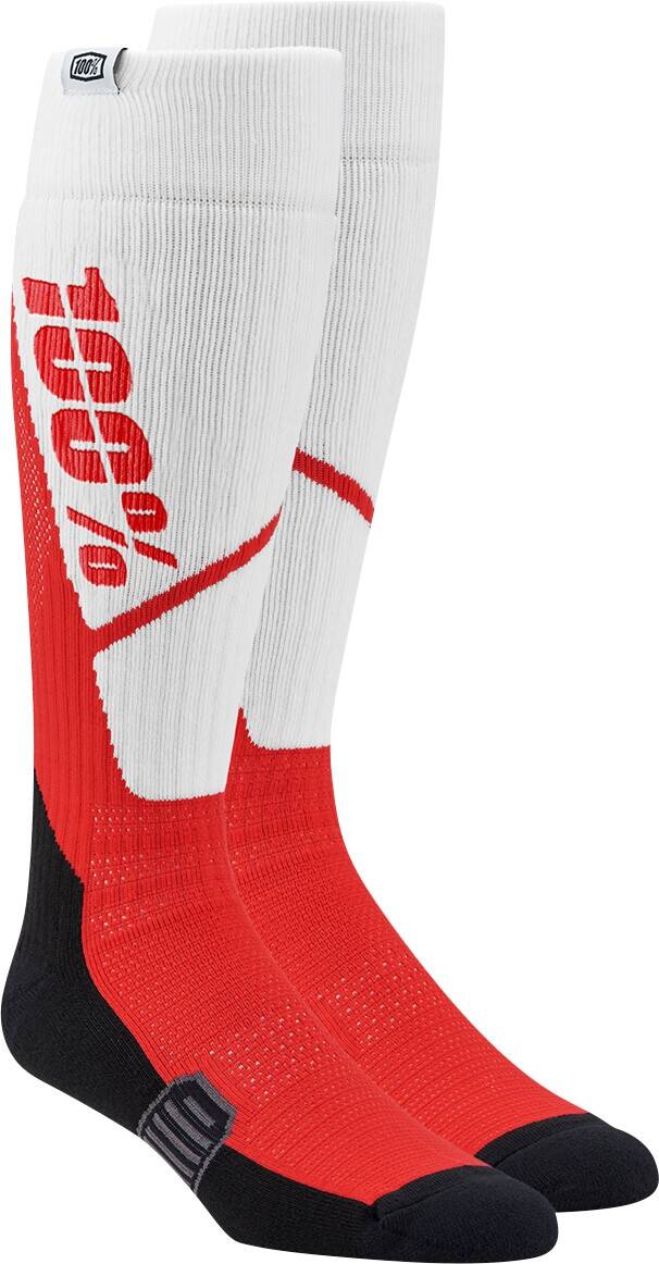 100% SOCK forgatónyomaték WH/RD L/XL Motoros zokni 0