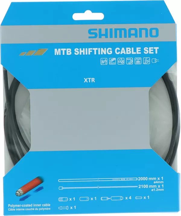 Shimano Y01V98112 XTR OT-SP41 MTB váltó kábelkészlet (polimer) Bicikli kábelek 0