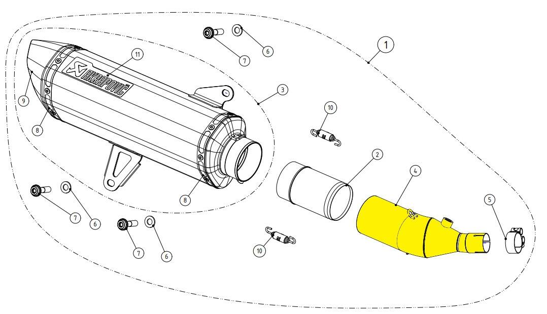 AKRAPOVIC kapcsolat csõ rozsdamentes acél Kipufogó leömlők és összekötő csövek 0