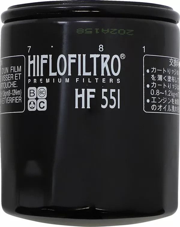 Hiflofiltro HF551 olajszűrő Olajszűrő 0