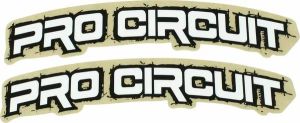Pro circuit DC0010-retro sárvédő matricák Matricák és kiállító állványok