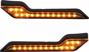 Barkbusters LED-001-02-AM jelzőlámpa borostyánsárga LED Kézvédő, kézmelegítő