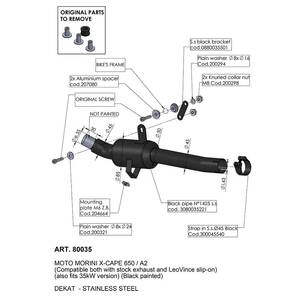 Leovince cat ELIMINATOR (LINK PIPE) Kipufogó dob - Slip On