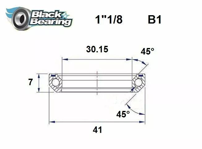 Black bearing HB-B1 fejhallgató csapágy Első futómű 0