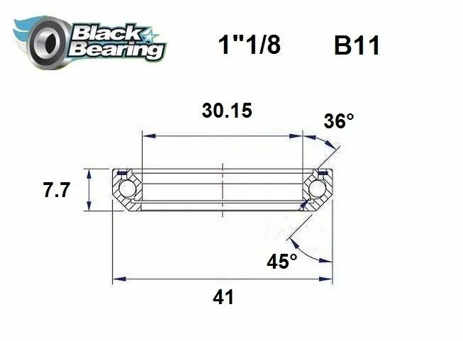 Black bearing HB-B11 fejhallgató csapágy Első futómű 0