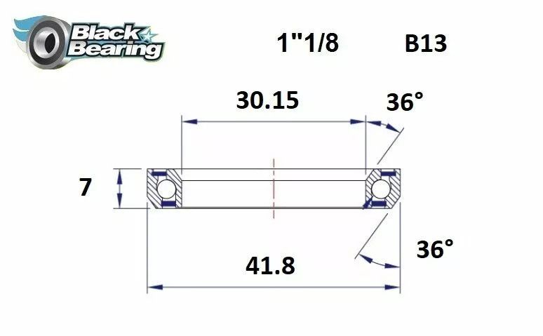 Black bearing HB-B13 fejhallgató csapágy Első futómű 0