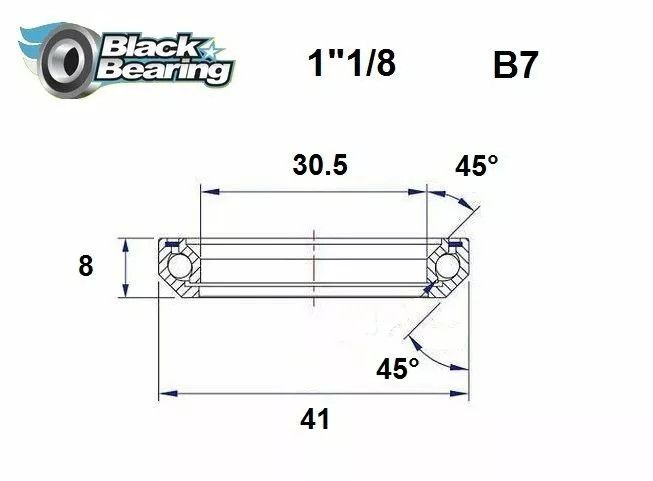 Black bearing HB-B7 fejhallgató csapágy Első futómű 0