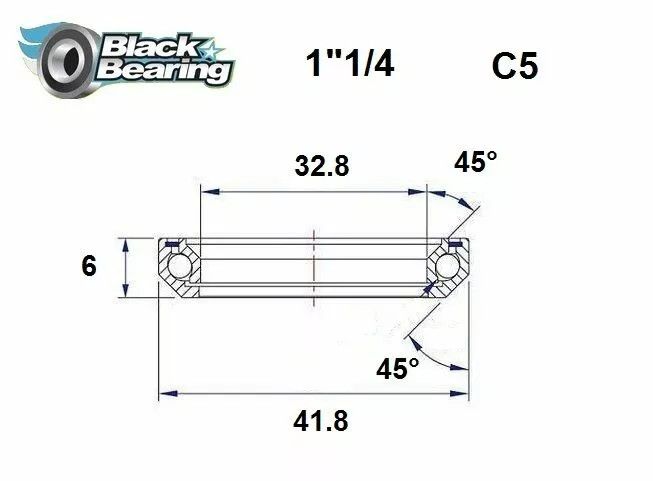 Black bearing HB-C5 fejhallgató csapágy Első futómű 0