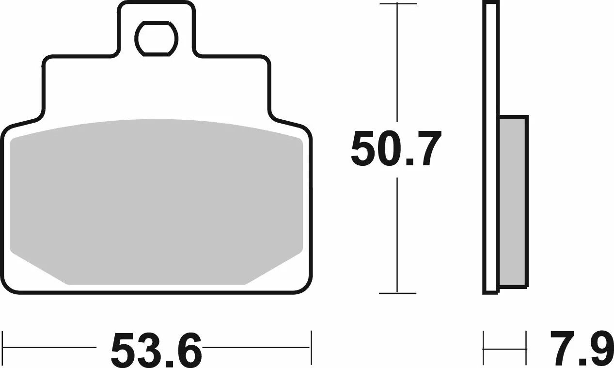 Sbs 153CT CT Scooter Carbon Tech Organic fékbetétek Fékbetét 1