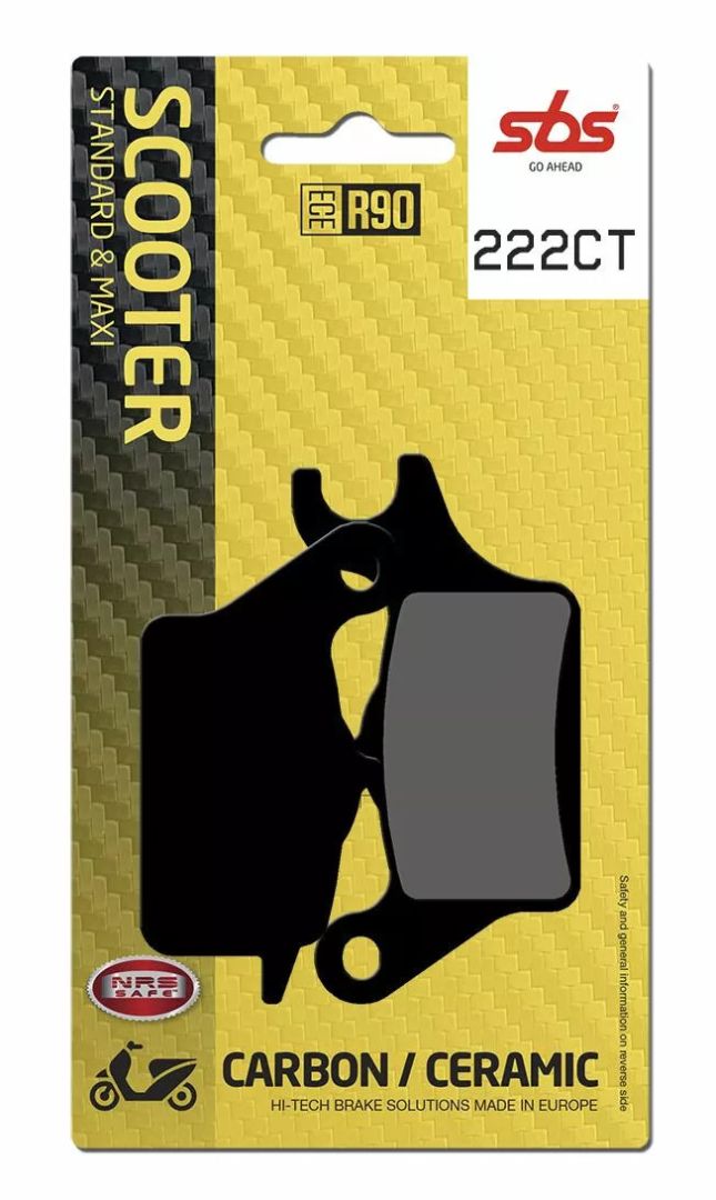 Sbs 222CT CT Scooter Carbon Tech Organic fékbetétek Fékbetét 0