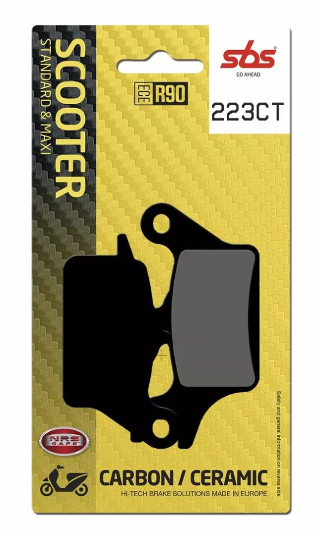 Sbs 223CT CT Scooter Carbon Tech Organic fékbetétek Fékbetét 0